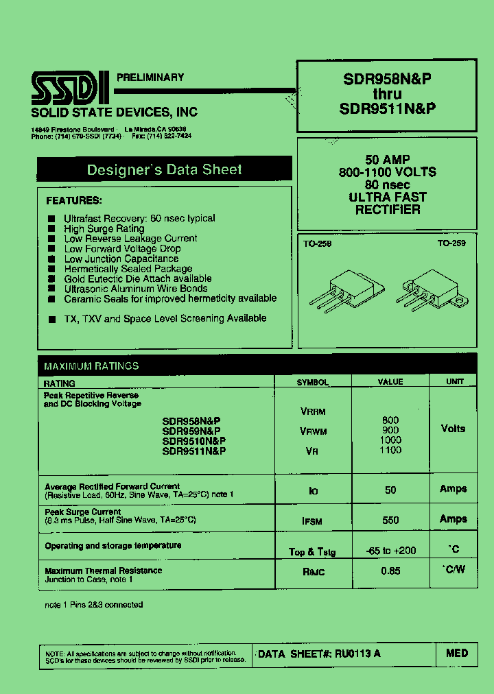 SDR9510P_7401474.PDF Datasheet