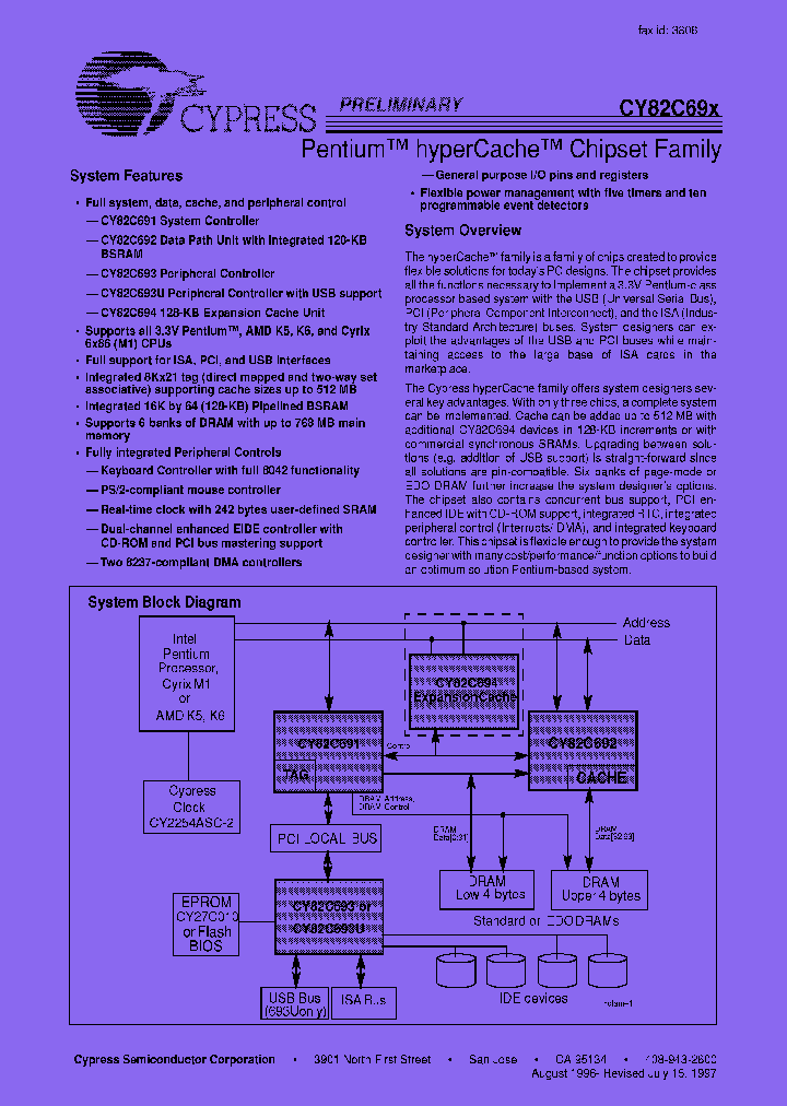 CY82C694_7532936.PDF Datasheet