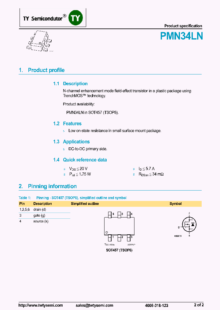 PMN34LN_7753593.PDF Datasheet