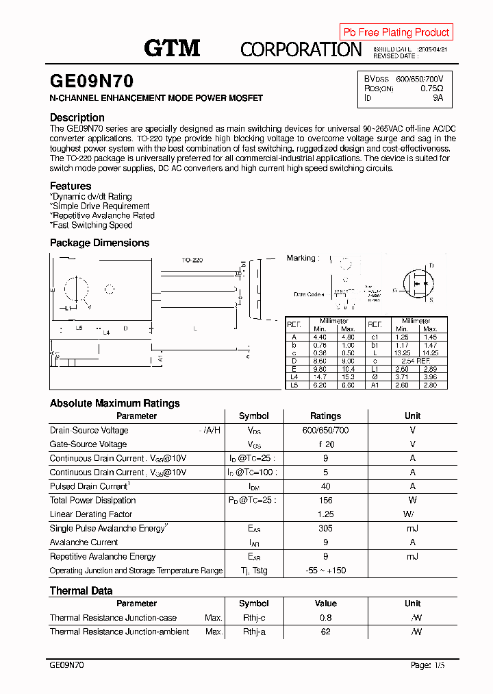 GE09N70_7758037.PDF Datasheet