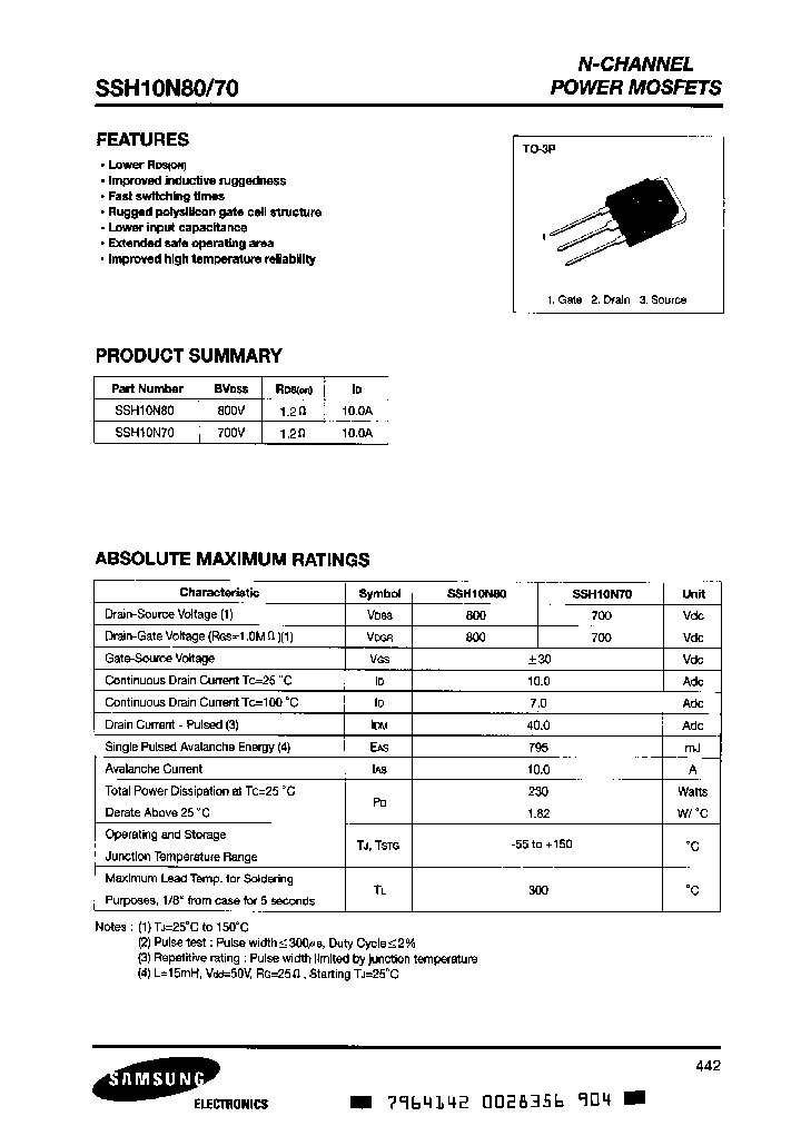 SSH10N70_7762011.PDF Datasheet