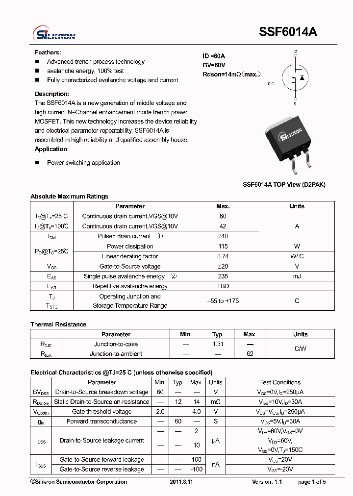 SSF6014A_7813888.PDF Datasheet