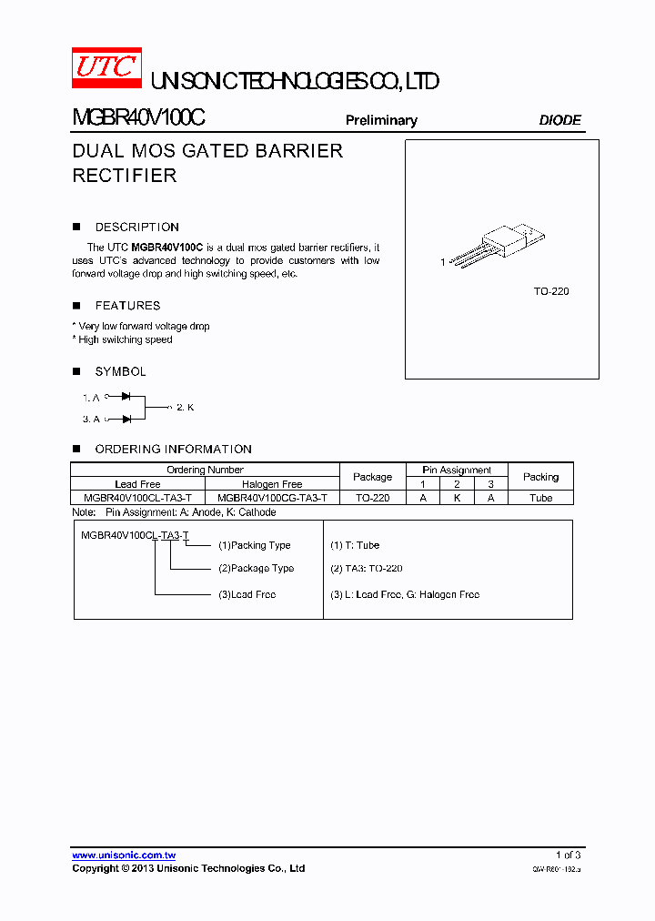 MGBR40V100CG-TA3-T_7871146.PDF Datasheet