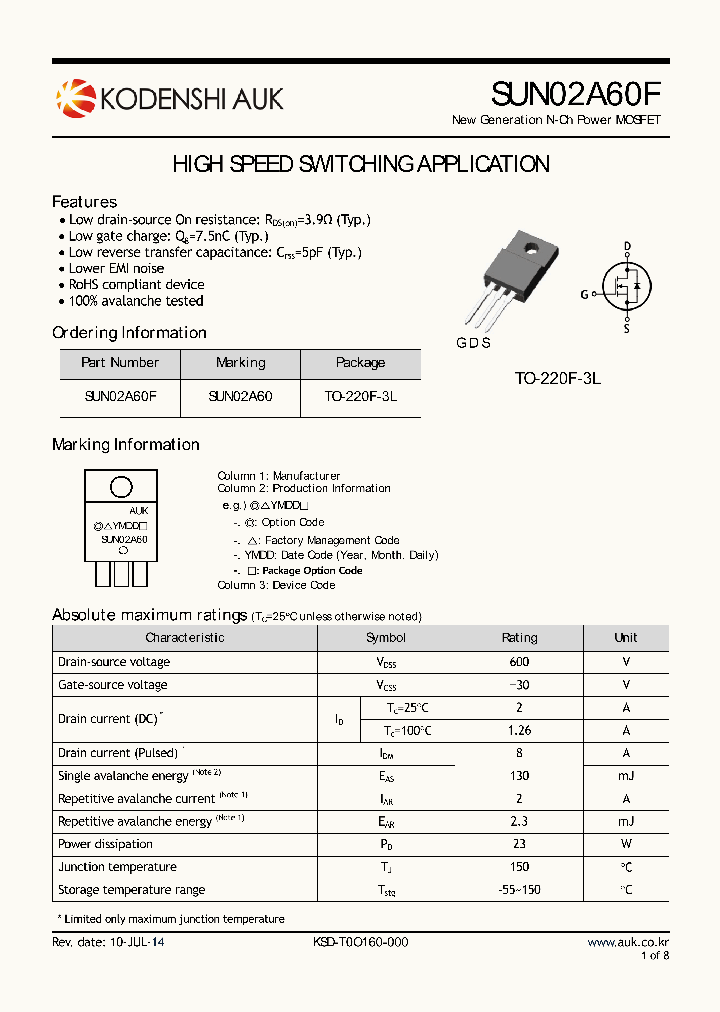 SUN02A60F_8063778.PDF Datasheet