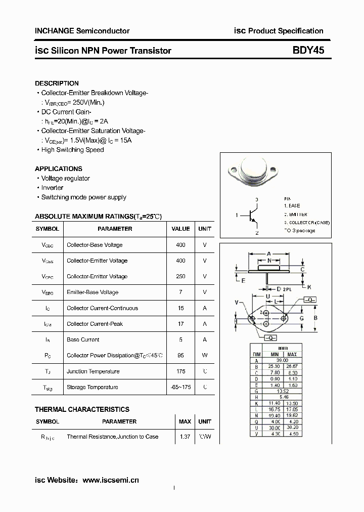 BDY45_8151469.PDF Datasheet