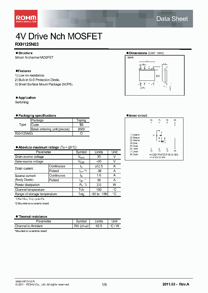 RXH125N03_8215891.PDF Datasheet