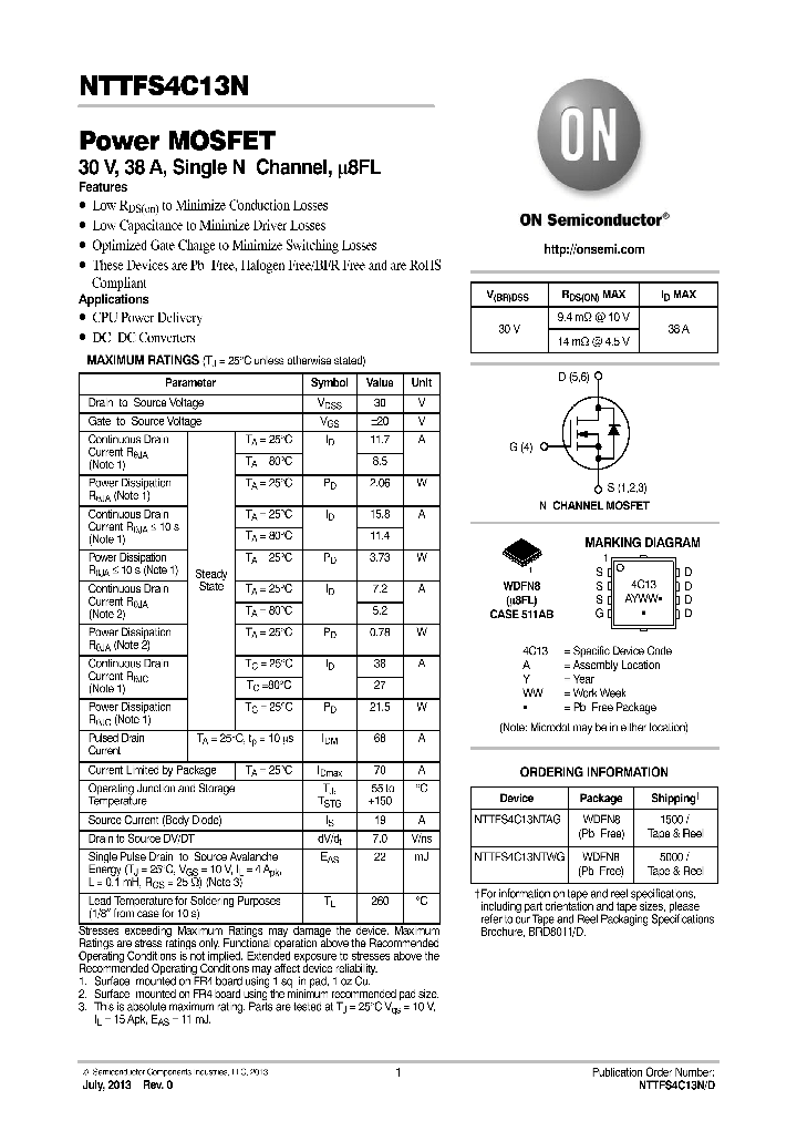 NTTFS4C13N_8225353.PDF Datasheet