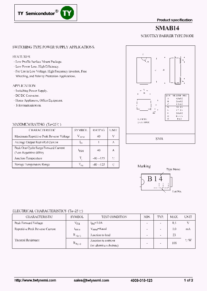 SMAB14_8234612.PDF Datasheet