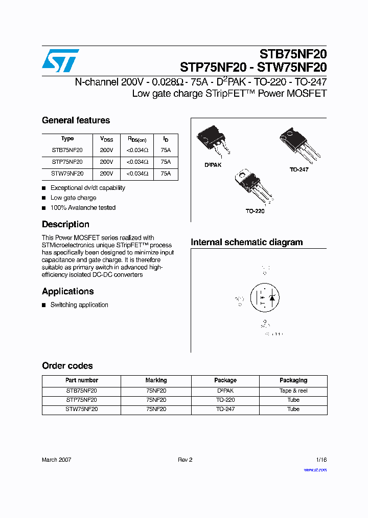 STW75NF20_8305000.PDF Datasheet