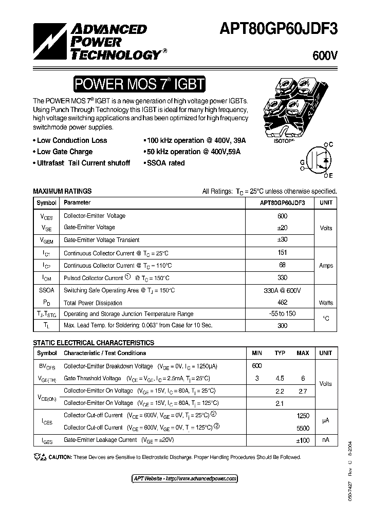 APT80GP60JDF3_8306043.PDF Datasheet