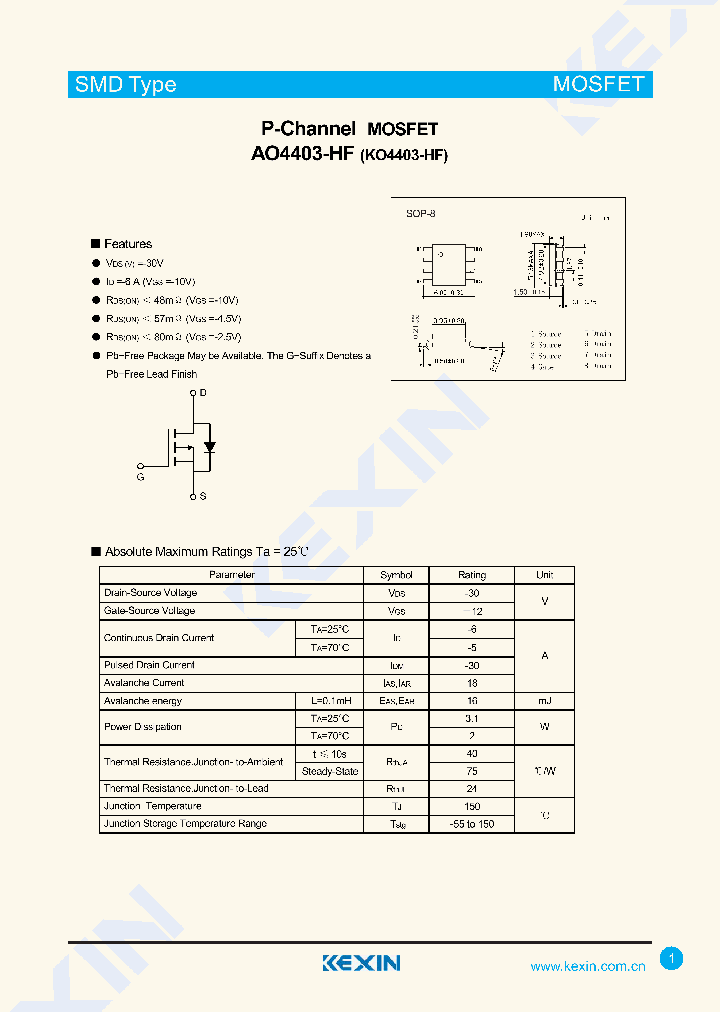 AO4403-HF_8372642.PDF Datasheet