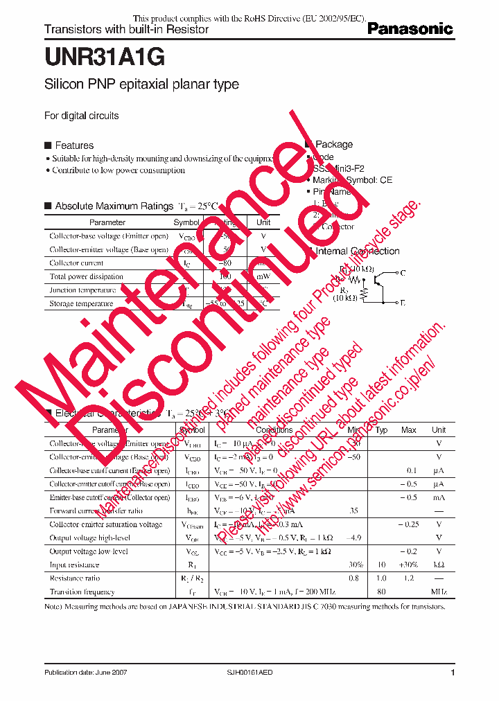 UNR31A1G_8399107.PDF Datasheet