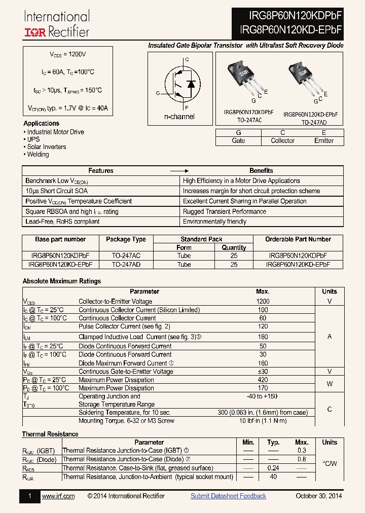 IRG8P60N120KDPBF_8407094.PDF Datasheet