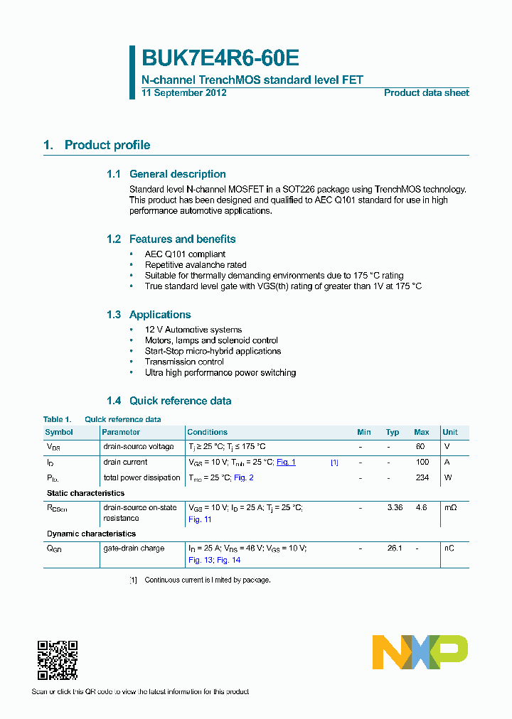 BUK7E4R6-60E_8432350.PDF Datasheet