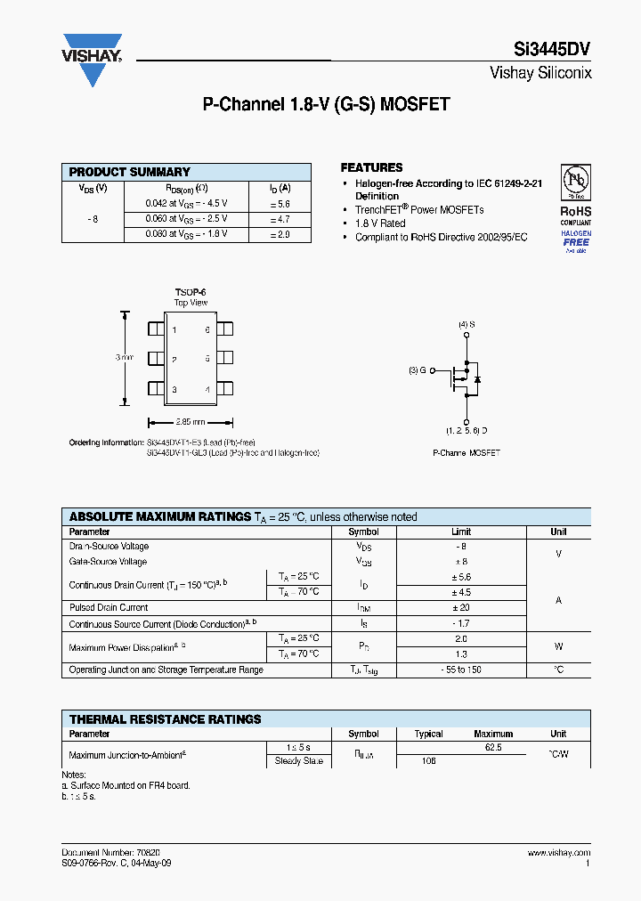 SI3445DV-T1-E3_8468157.PDF Datasheet