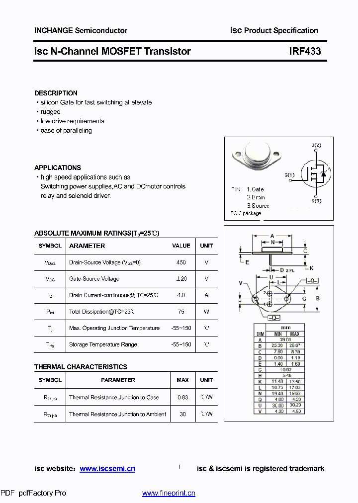 IRF433_8514854.PDF Datasheet