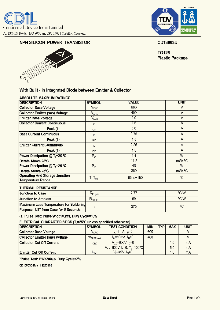 CD13003D_8546961.PDF Datasheet