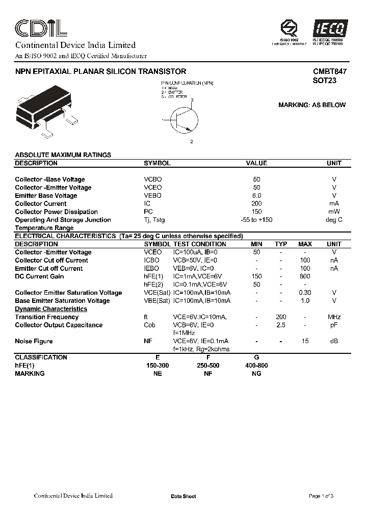 CMBT847E_8564021.PDF Datasheet