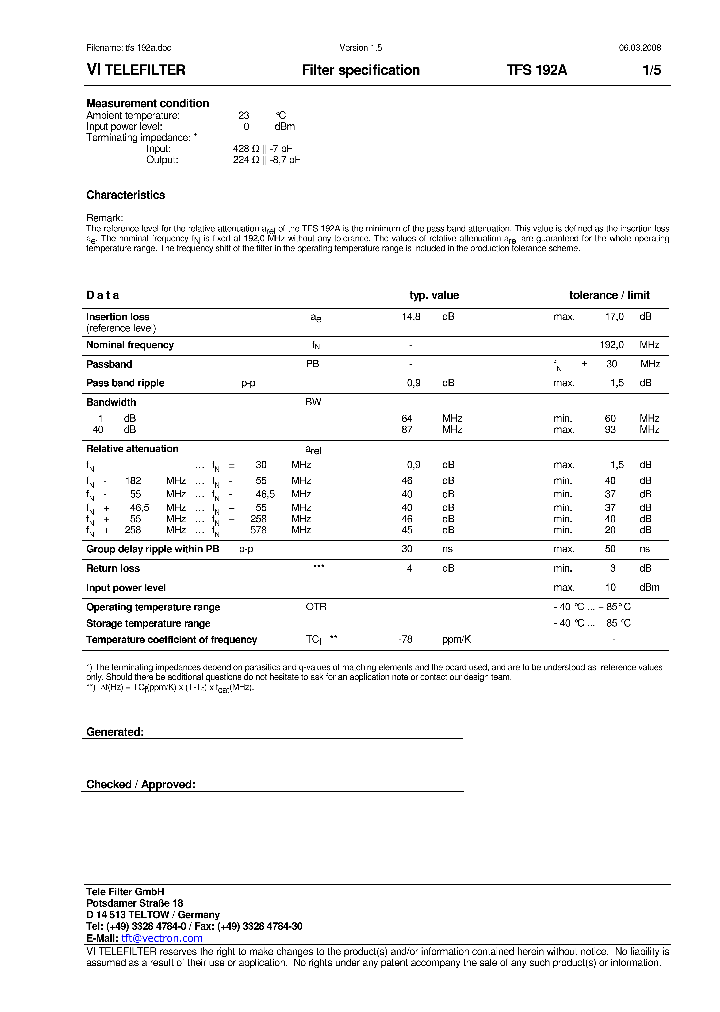 TFS192A_8609813.PDF Datasheet