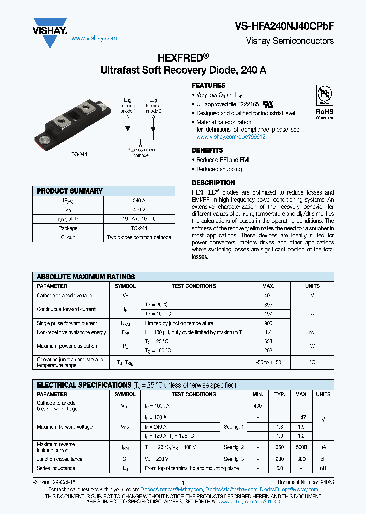 VS-HFA240NJ40CPBF_8831407.PDF Datasheet