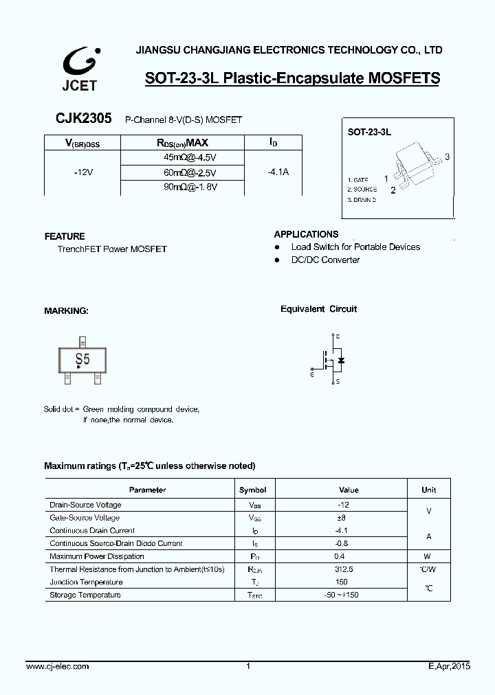 CJK2305_8844933.PDF Datasheet