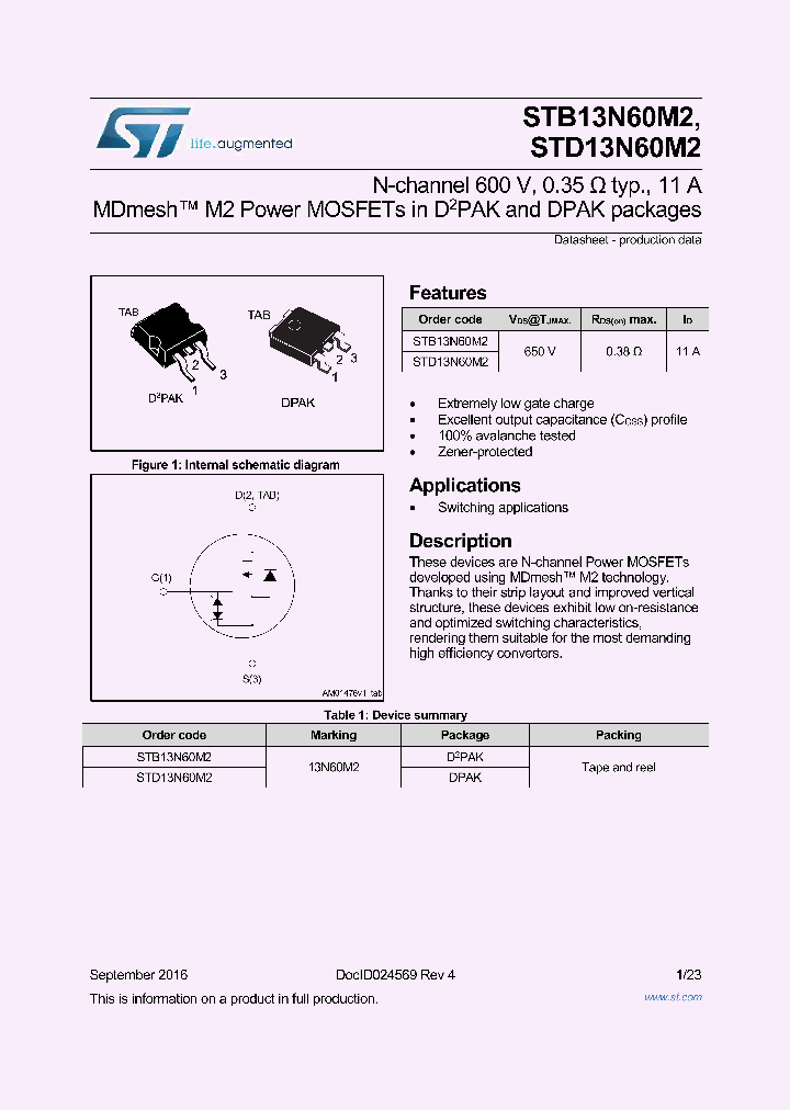 STB13N60M2_8873390.PDF Datasheet