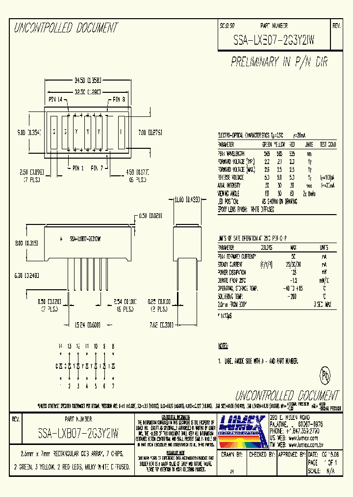 SSA-LXB07-2G3Y2IW_8888352.PDF Datasheet