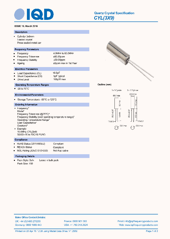 CYL-3X9_8888630.PDF Datasheet