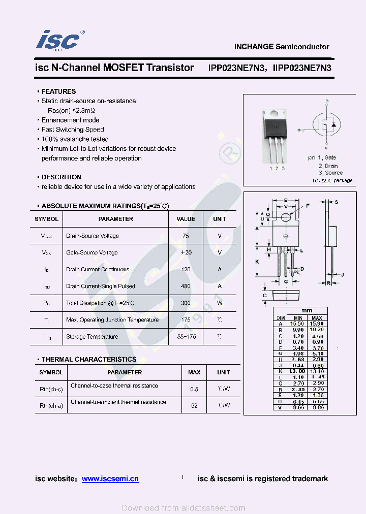 IIPP023NE7N3_8923913.PDF Datasheet