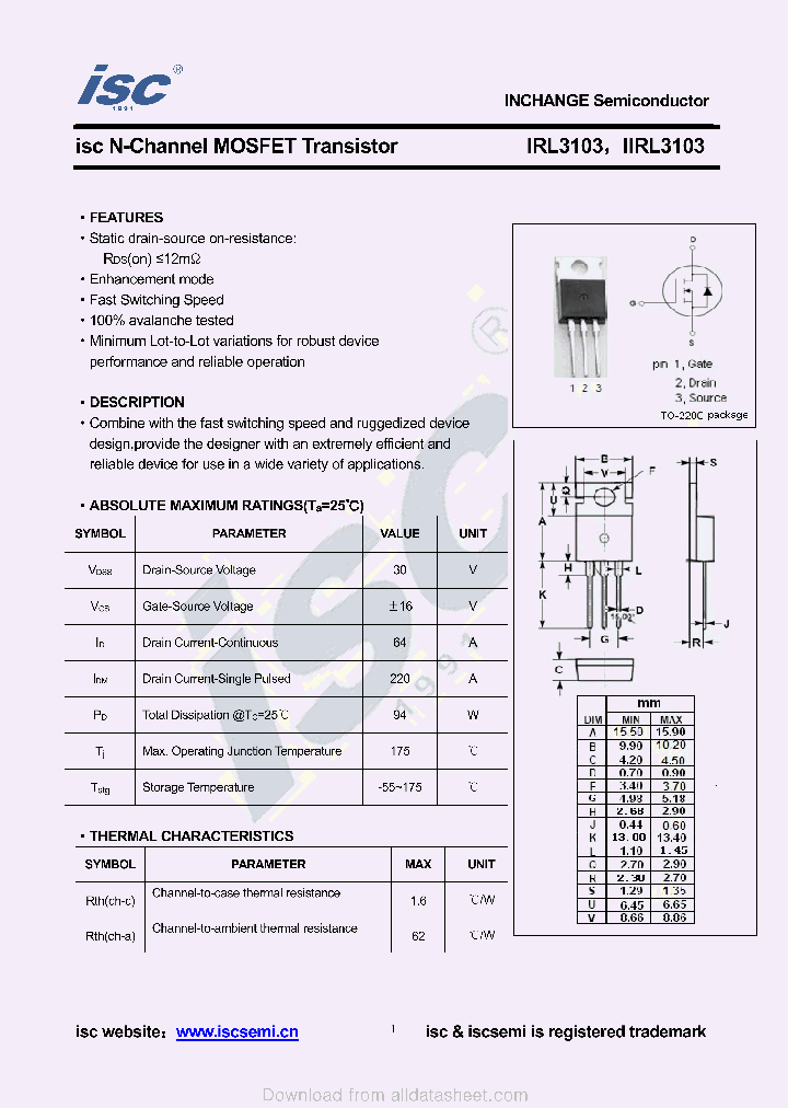 IRL3103_8969316.PDF Datasheet