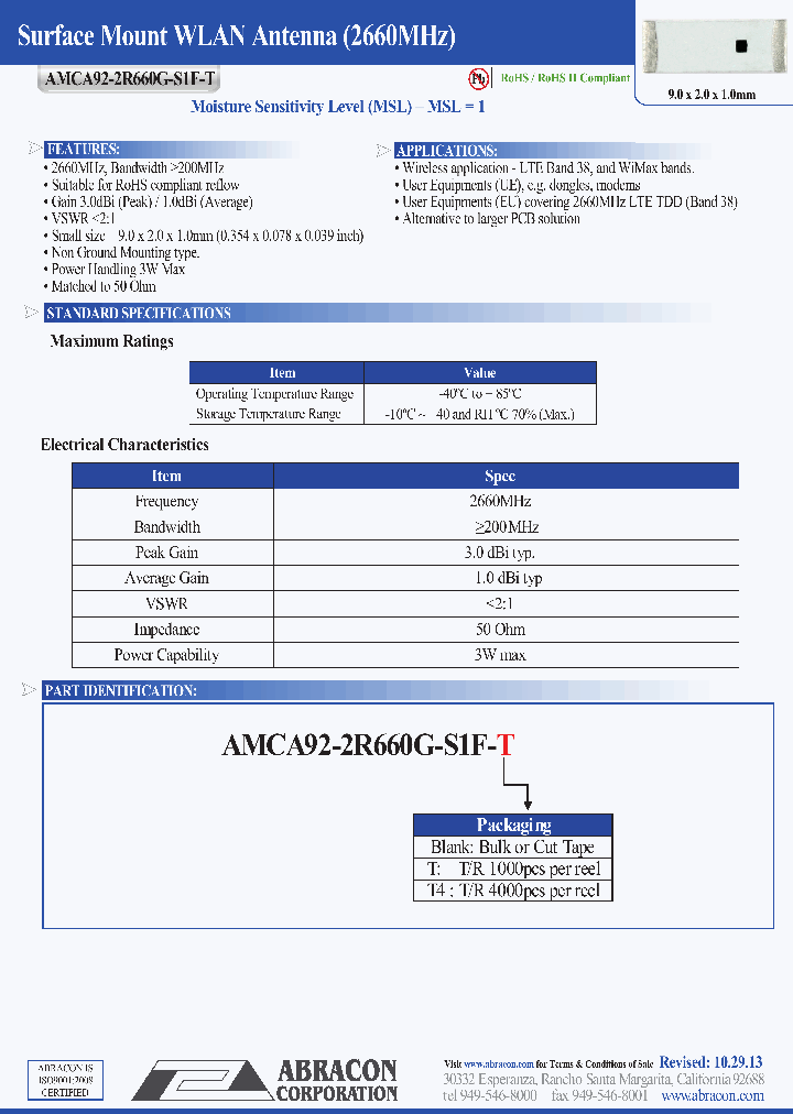 AMCA92-2R660G-S1F-T_9004763.PDF Datasheet