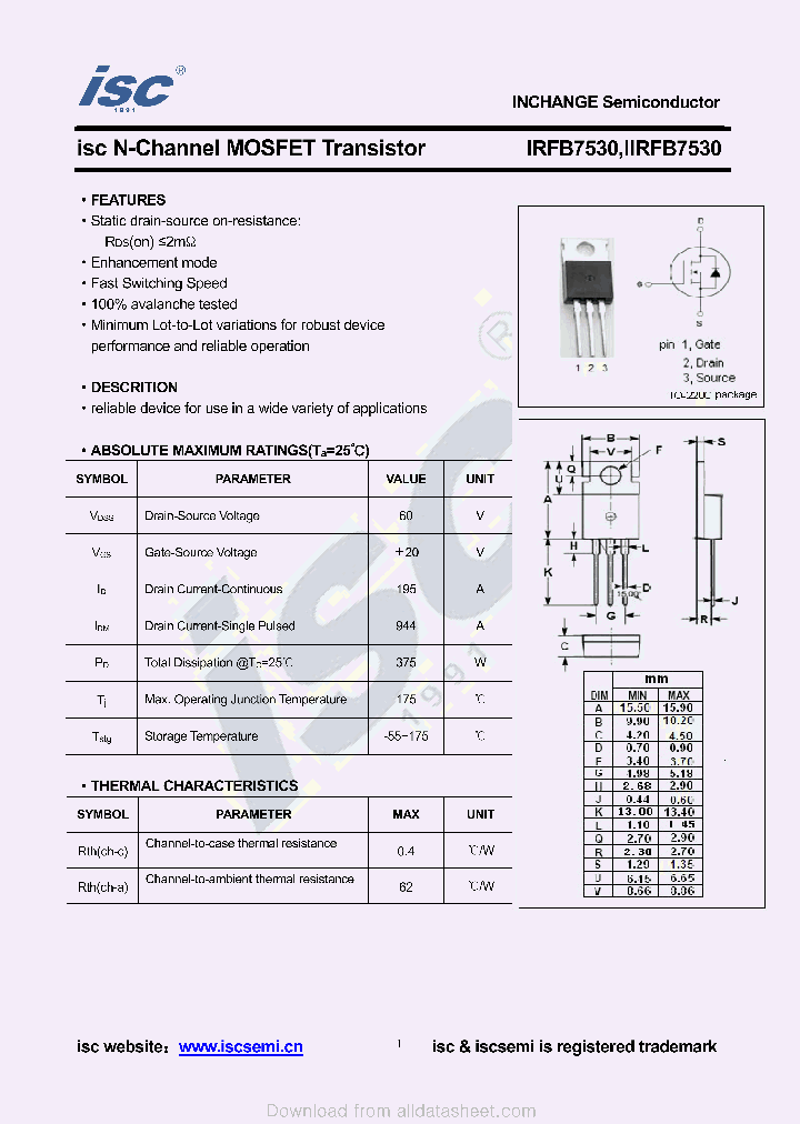 IIRFB7530_9012788.PDF Datasheet