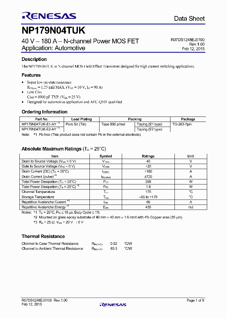 NP179N04TUK-E1-AY_9025935.PDF Datasheet