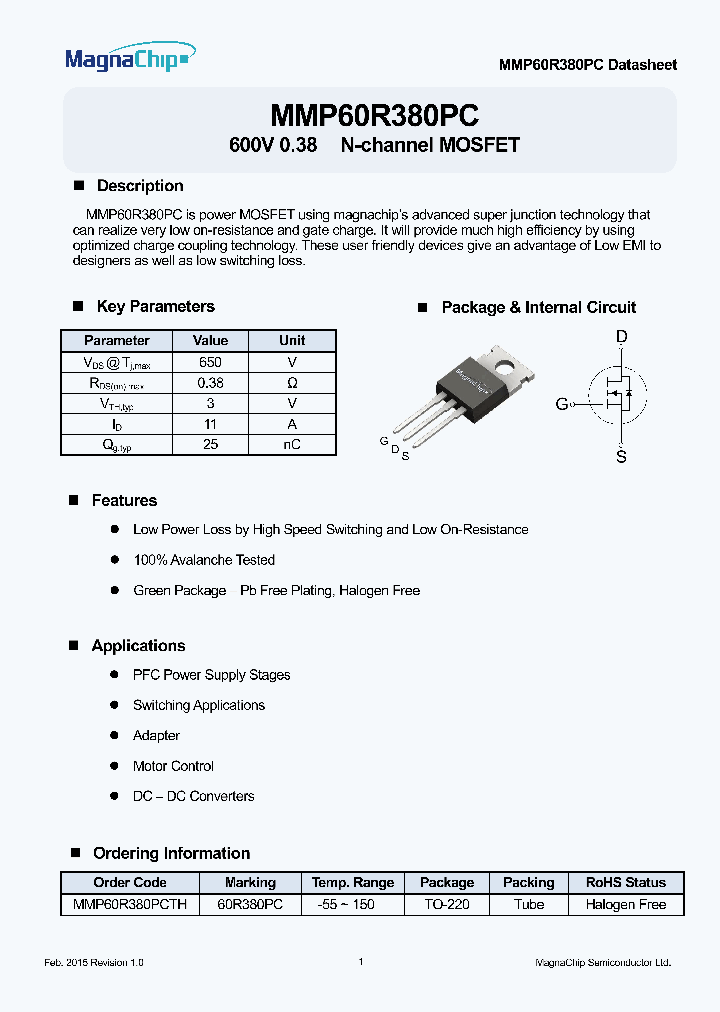 MMP60R380PC_9031277.PDF Datasheet