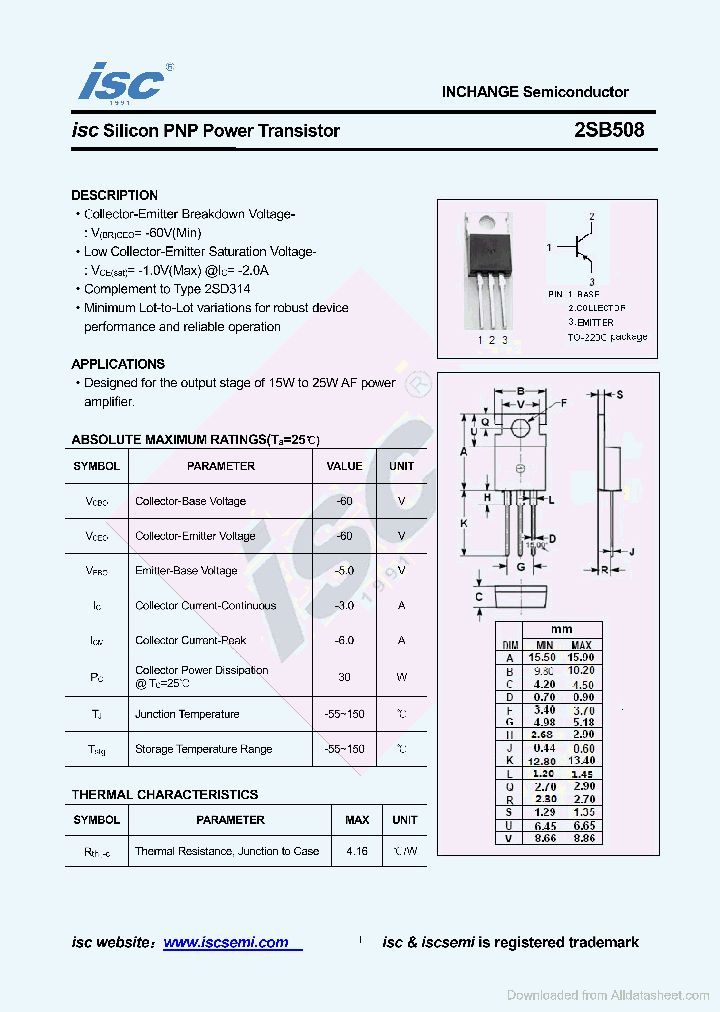 2SB508_9062791.PDF Datasheet