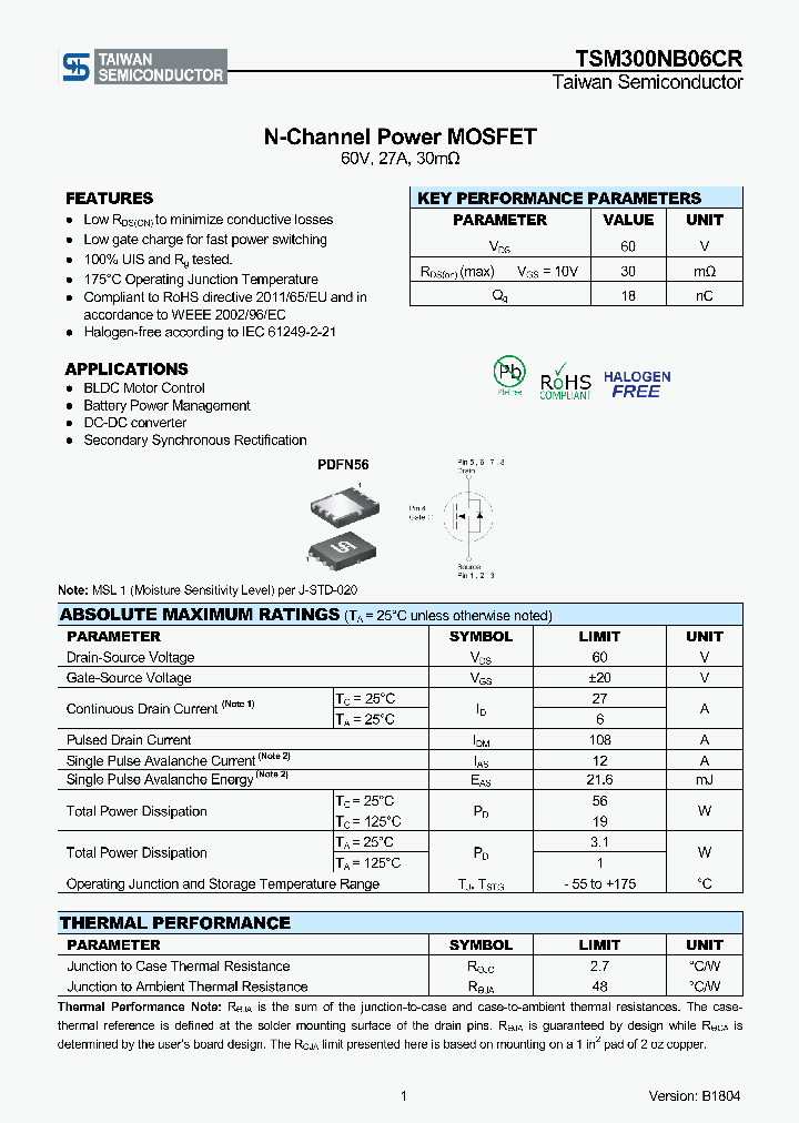 TSM300NB06CR_9064035.PDF Datasheet