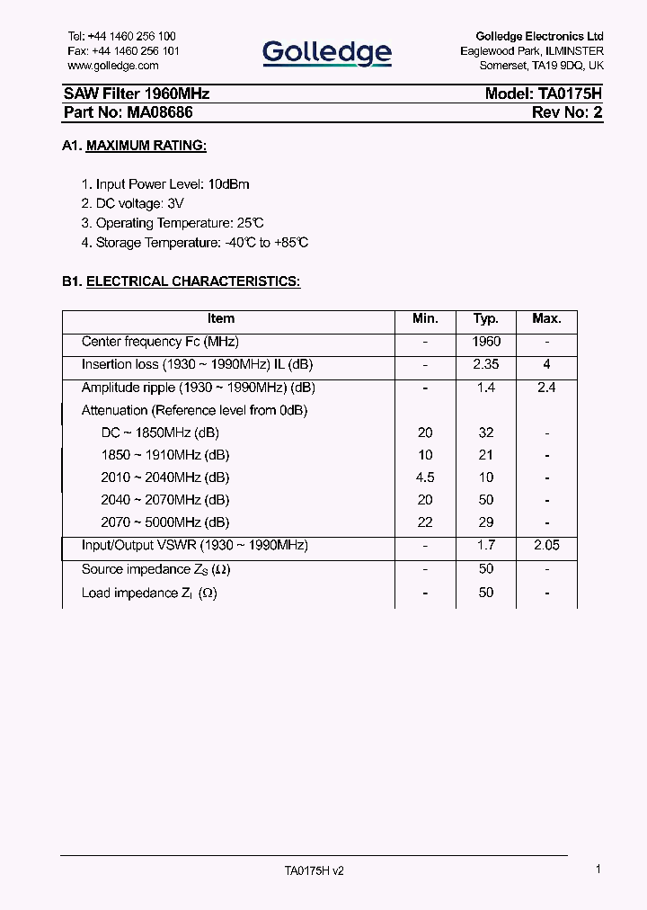 TA0175H_9071611.PDF Datasheet