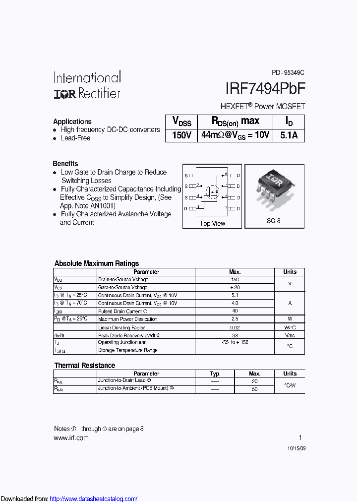 IRF7494TRPBF_9086092.PDF Datasheet