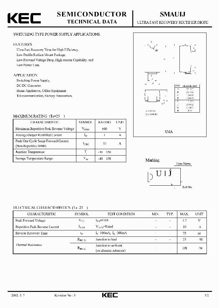 SMAU1J_9103929.PDF Datasheet